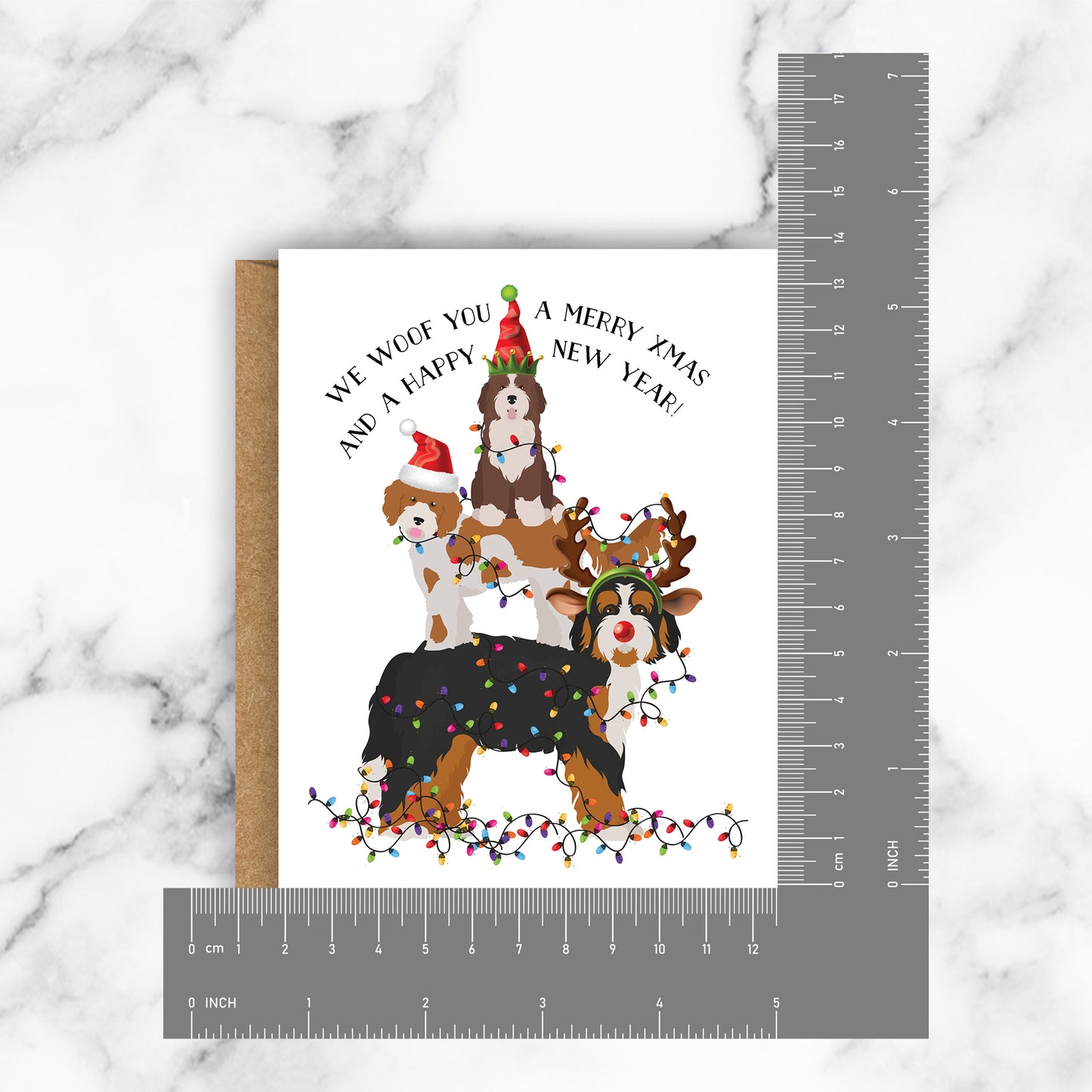 Woof Christmas and New Year Card