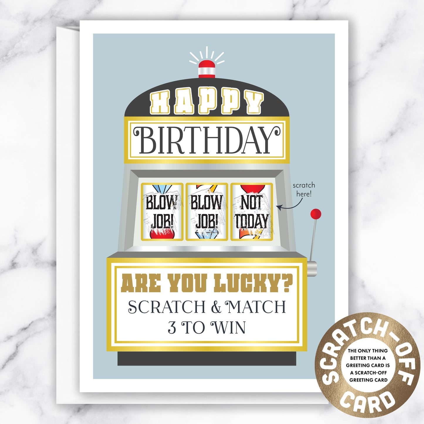 Birthday card for HUSBAND, LOVER, PARTNER, BOYFRIEND | Hide message card | 21+