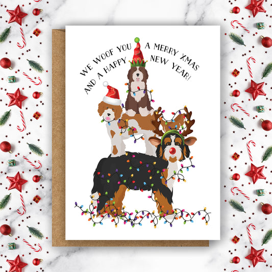 Woof Christmas and New Year Card