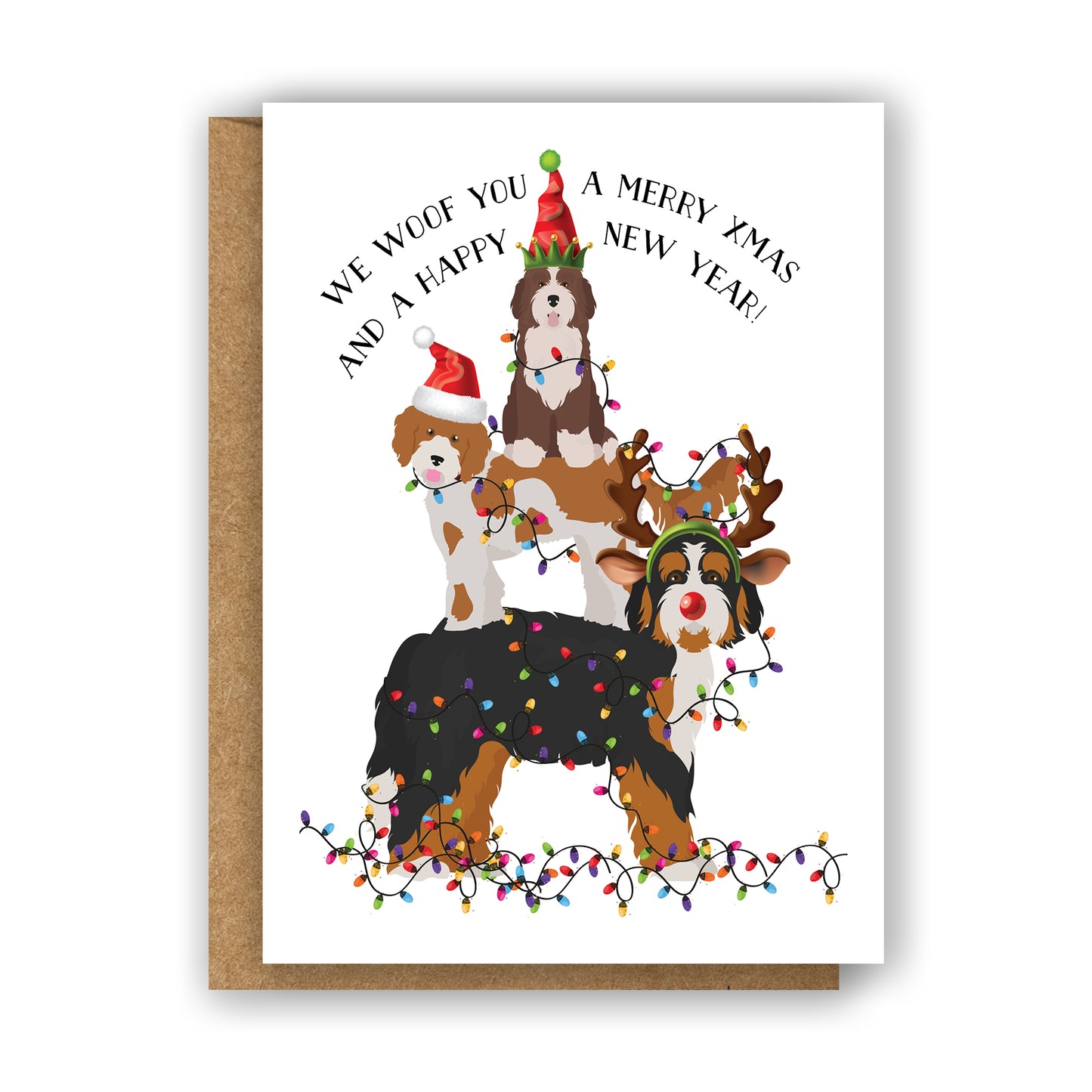 Woof Christmas and New Year Card